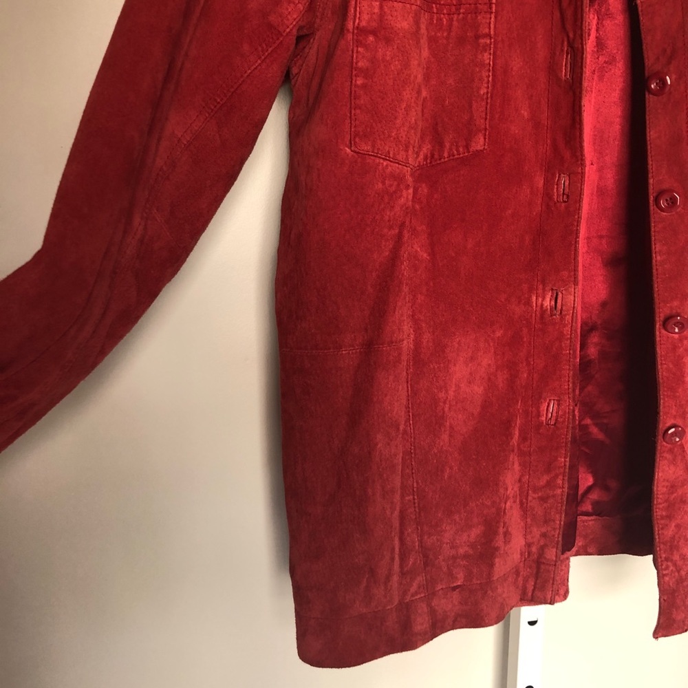 90s SUEDE LEATHER SHACKET - Picture 10 of 15